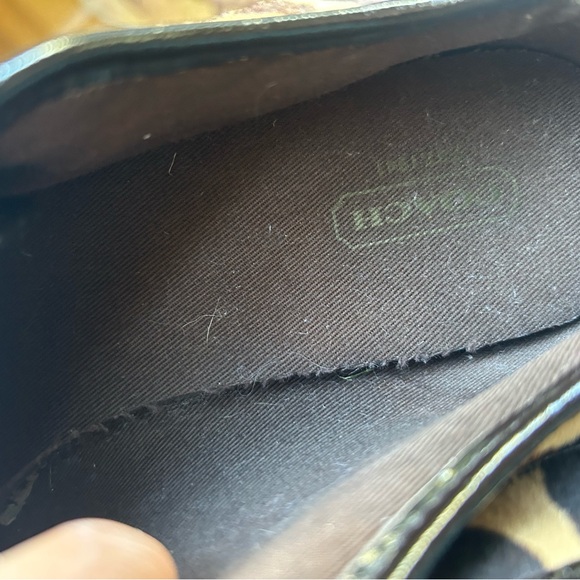 Coach 7.5 Signature C Zorra sneakers with cheetah trim. Really good shape. - Picture 6 of 12